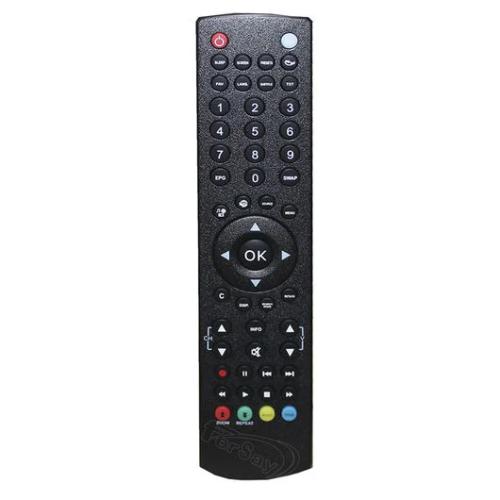 Controle remoto para TV Vestel RC1910, cor preta.