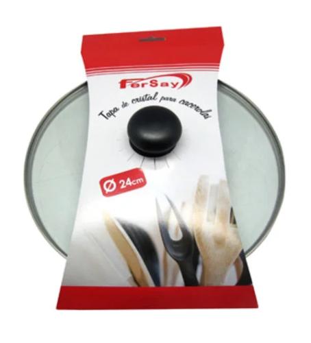 Tapa universal de cristal para cacerolas; diametr.