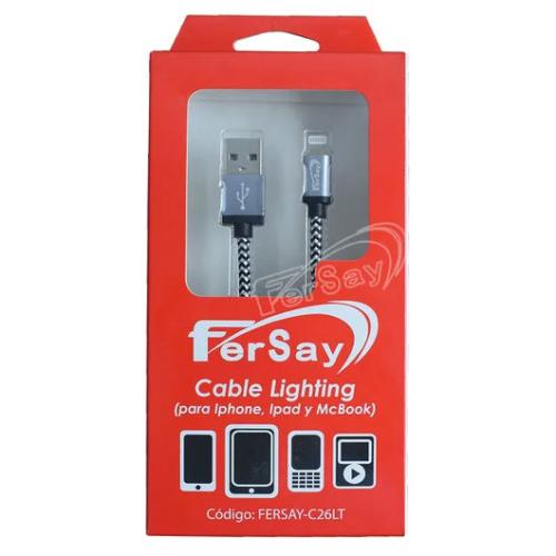 Cable Lighting Fersay para iPhone, iPad, Macbook,.