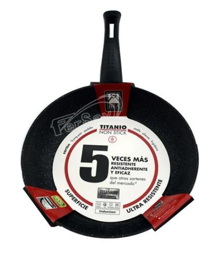 Sarten Terra - Bra 30 cm diametro; Teflon ecologi.