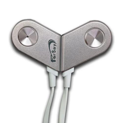 Auricular Bluetooth Metalizado Fersay Plateado Rz.