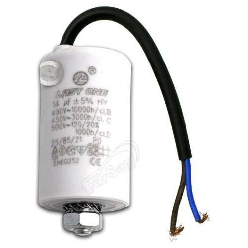 Condensador Bipolar 14uf 450v Con Cable