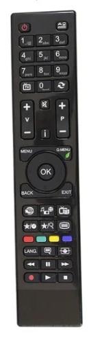 TV de controle remoto Vestel RC4860, preto, sem m.