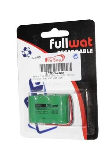 Bateria 3,6 V 700 MAH NI-MH conector universal, m.