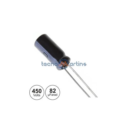 Condensador Electrolitico de 82uf-450v 105 28x26