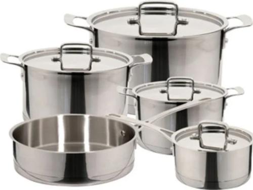 BATERIA DE COCINA 9 PIEZAS INOX MAGEFESA