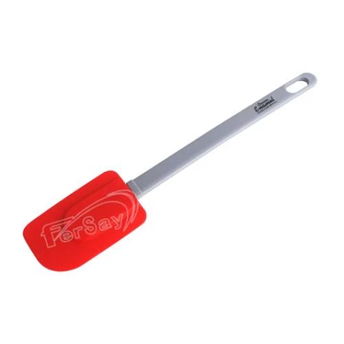 Pala espatula silicona cocina 25 x 5 cm color rojo