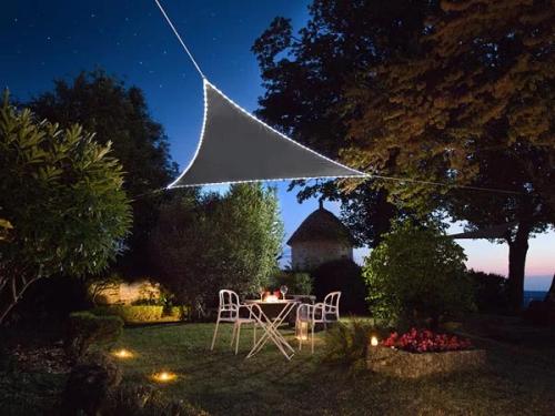 Vela Sombra Con Aro LED - Antracita