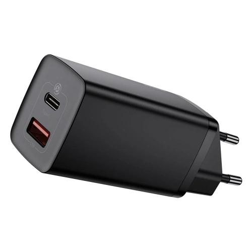 Adaptador de Energia Gan2 Lite Fast Charge Usb-C / Usb 65w Preto - Baseus