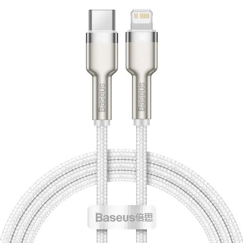 Usb-C Cable To Lightning Baseus Cafule White Power Delivery 20w 1m (White)