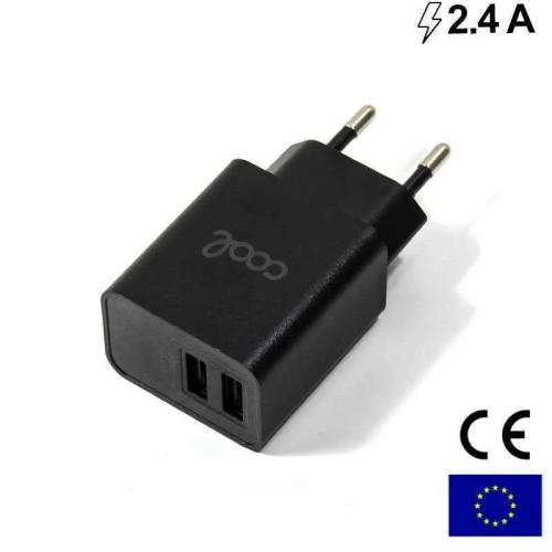Cargador Red Universal Entrada 2 X Usb Cool 2.4 A.