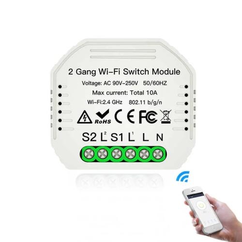 Módulo 2 Canais On/off Rf 433mhz + Wifi