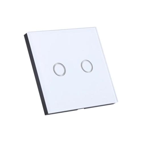 Interruptor Duplo Em Vidro Rf 433mhz