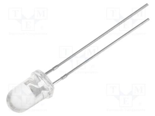 Led 5mm Vermelho 3000-7000mcd 30° 20ma Frente Conv