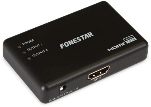 Distribuidor Amplificado Hdmi 1.4 Uhd 4k@30hz 1 X 2 - Fonestar