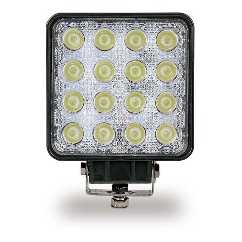 Farol de Trabalho 16 LED 3500 Lm, 10-48v Quadrado.