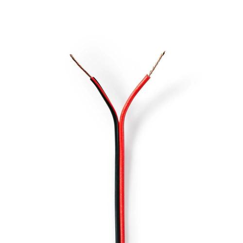 Cabo de Coluna 2x 0,50mm Cca 100m Preto/Vermelho Flange