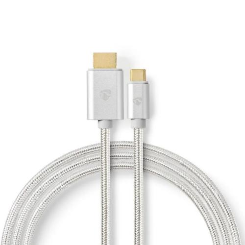 Cable Usb-C | Usb-C Macho - Hdmi Macho | 2,0 M.