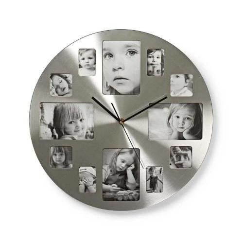 Reloj de Pared | Diámetro: 400 Mm | Metal | Plata