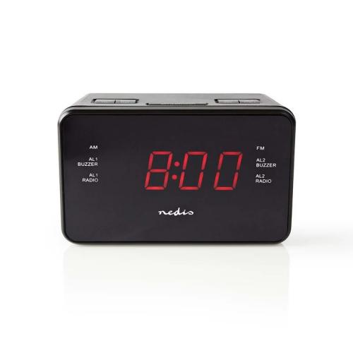 Despertador De Rádio Digital Ecrã Led De 0.9 "