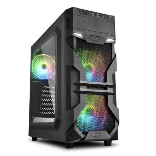 Sharkoon Gehäuse Vg7-W RGB Atx 1xacryl Schwarz