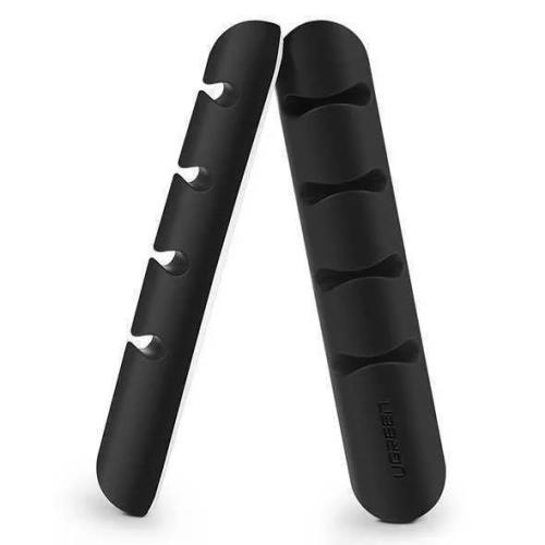 Cabo Ugreen 2x Self-Adhesive 4 Organizer Preto