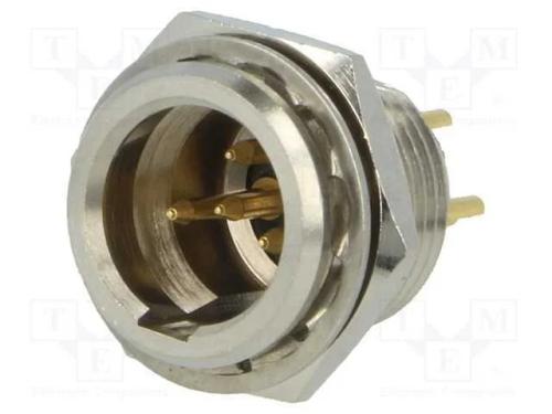 Tomada, Xlr Mini, Macho, Pin: 4, Solda, 5a, 0,5mm2
