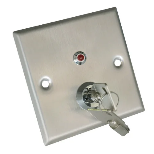 Pulsador Con Llave - No/Nc/Com/Tamp/Led - Probado.