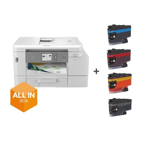 Impressora Multifunções Mfc-J4540dwxl Wi-Fi + Tinteiros Xl Incluídos Branco - Brother