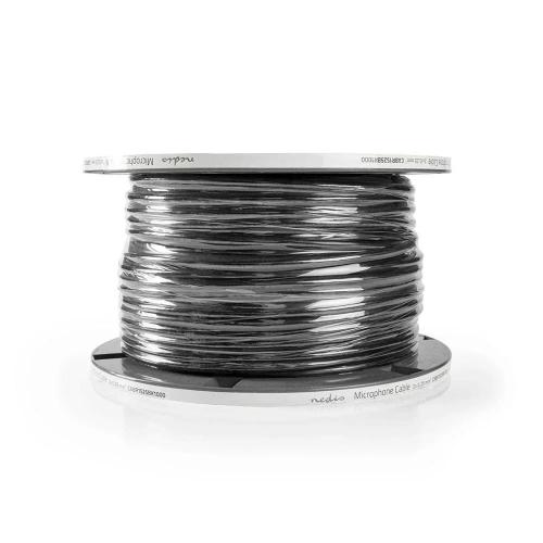 Cabo de Microfone 2x 0.25 Mm2 100 M Carrete.
