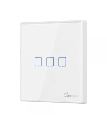 Interruptor Inteligente Parede Wi-Fi T2eu3c-Rf 3 Canais - Sonoff