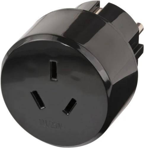 Adaptador De Viagem Austrália / China Para A Euro.
