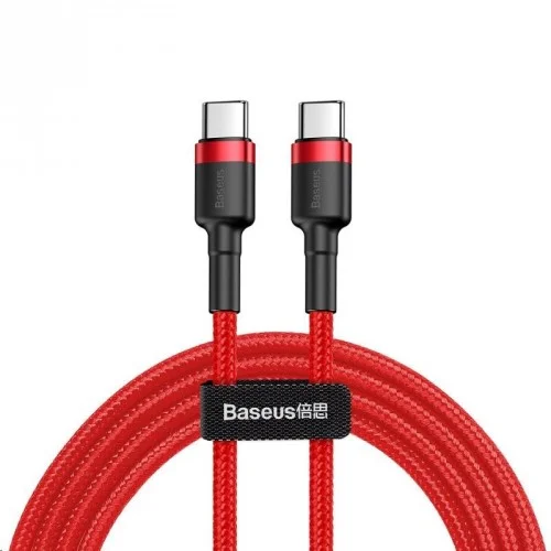 Baseus Cafule Pd2.0 60w Bleskové Nabíjení Usb Pro Kabel Typu C (20v 3a) 2m Red