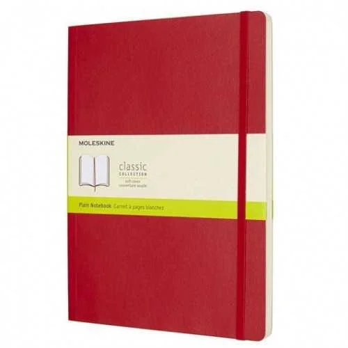 Libreta Clasica Tapa Blanda Rojo Escarlata Xl (19.