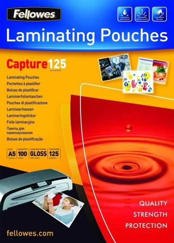 Pack 100 Bolsas Plastificacion 154x216 125 Micras A5 Fellowes 5307302