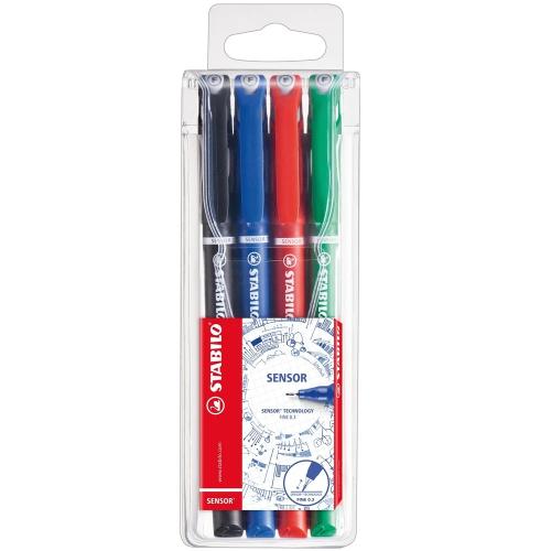 Estuche 4 Unidades Sensor Punta Fina 0,3mm. Surti.