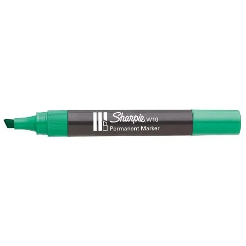 Marcador Permanente W10 Punta Biselada Verde Sharpie S0192715