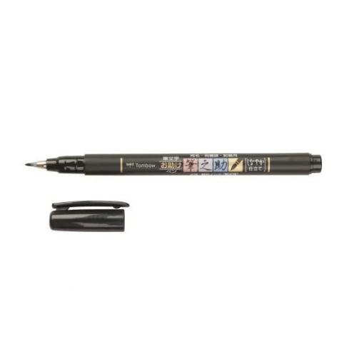 TOMBOW WS-BS-1P, PRETO, PRETO, REDONDO, TINTA À B.