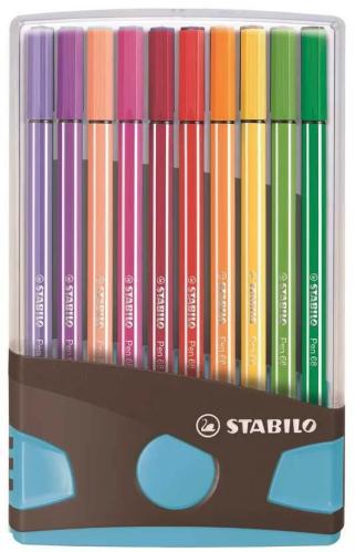 STABILO PEN 68, MÉDIO, 20 CORES, MULTICOR, 1 MM, .