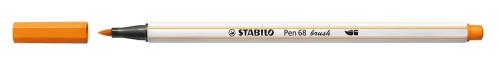 STABILO PEN 68 BRUSH, MÉDIO, LARANJA, PONTA DO MA.