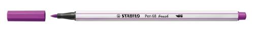 STABILO PEN 68 BRUSH, MÉDIO, ROXO, PONTA DO MARCA.