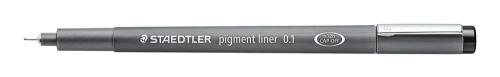 Staedtler Pigment Liner 308, Preto, Fina, Preto, .