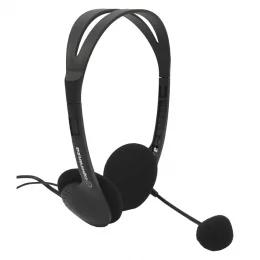 Auscultadores Headset Eh102 C/ Micro Preto - Esperanza