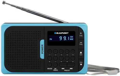 Blaupunkt Pr5bl, Analógico, Fm, 1 W, Preto, Azul,.