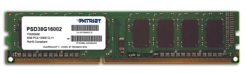 Patriot Memory Ddr3 8gb Pc3-12800 (1600mhz) Dimm,.