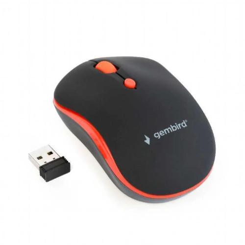 Mouse Usb Optical Wrl Black/Red Musw-4b-03-R Gemb.