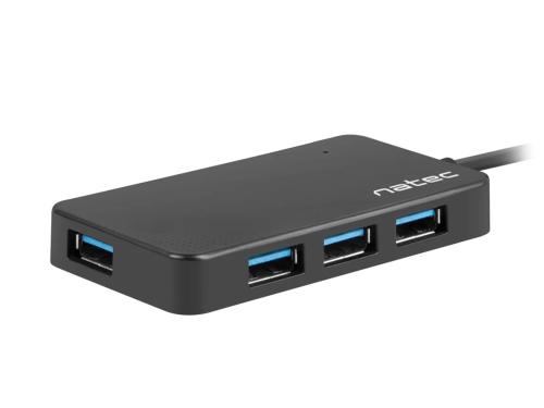 Hub Natec Month 4 Puertos Usb 3.0 Negro