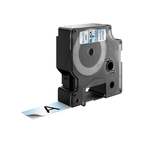 Cinta Rotuladora D1 19mmx7m Negro/Transparente Dy.