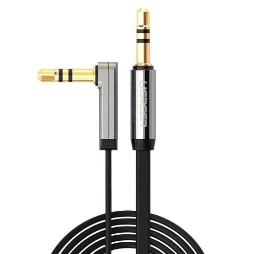 Cabo Jack 3.5mm / Jack 3.5mm 90º Flat 2m Ugreen