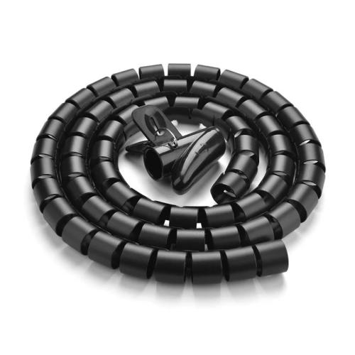 Tubo Organizador de Cabos Espiral Ugreen Lp121 25mm 3 Metros Preto